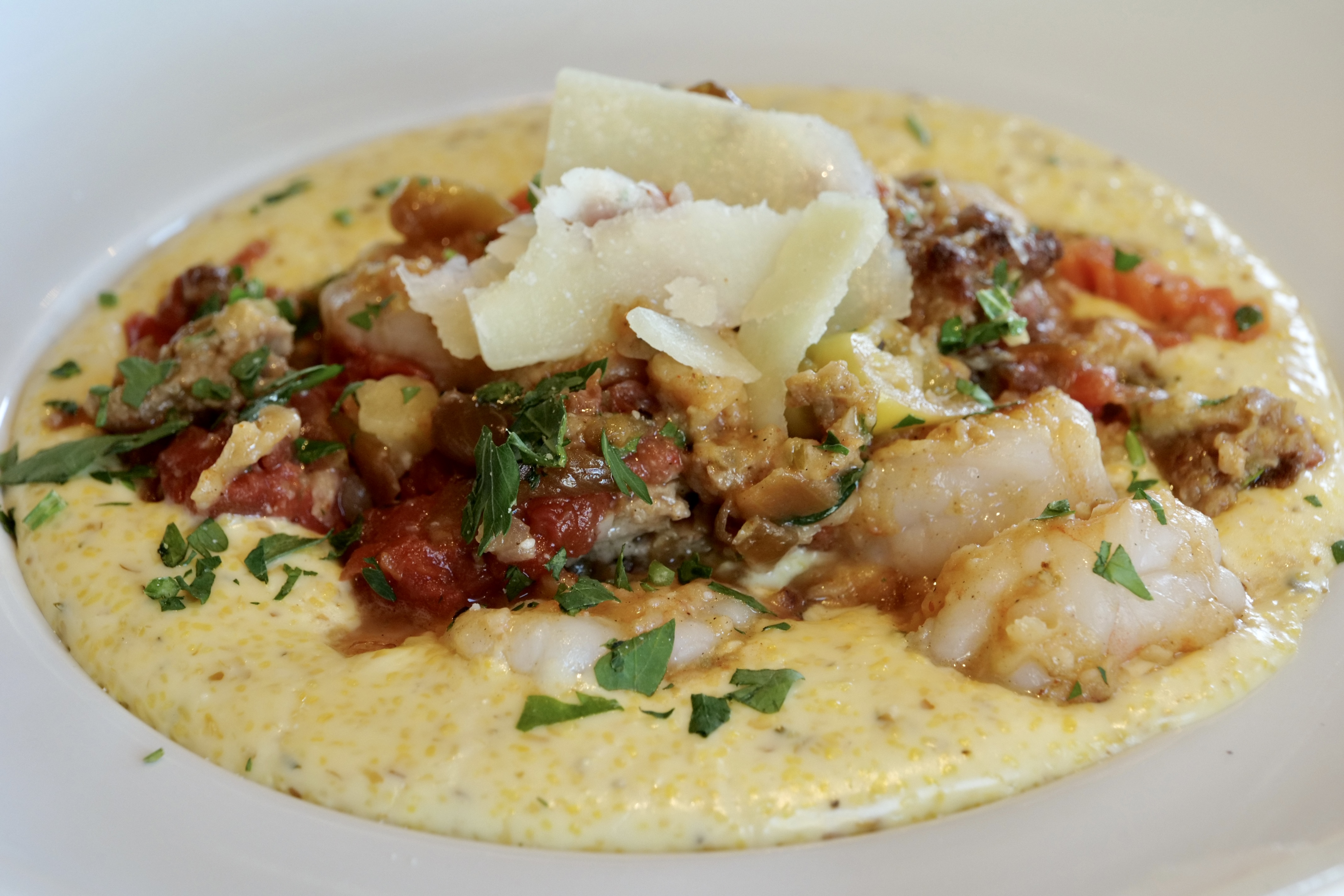 Order Chicago-Style Shrimp & Grits food online from Mcwethy Tavern store, Romeoville on bringmethat.com