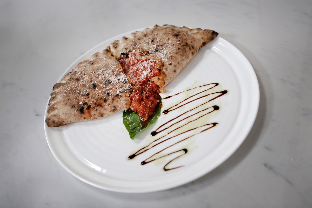Order The Meatball Calzone food online from Stone Fire Pizza By Midici store, Modesto on bringmethat.com