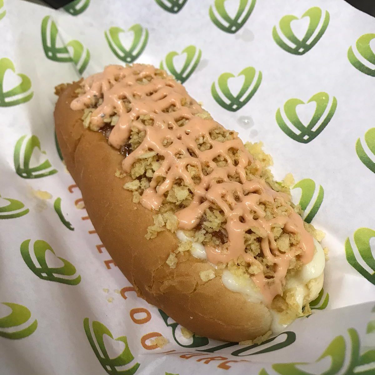 Order Single Pereira Hot Dog food online from Cafe Canasto store, Brownsville on bringmethat.com