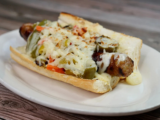 Order Cheesy Italian Sausage food online from Dengeos store, Glenview on bringmethat.com
