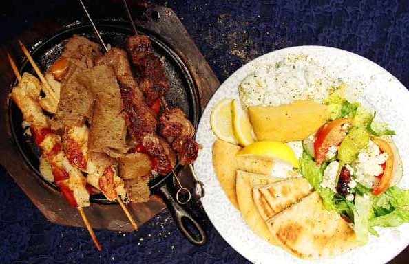 Order Hercules Platter for 2 food online from Mina And Dimi Greek House store, San Antonio on bringmethat.com