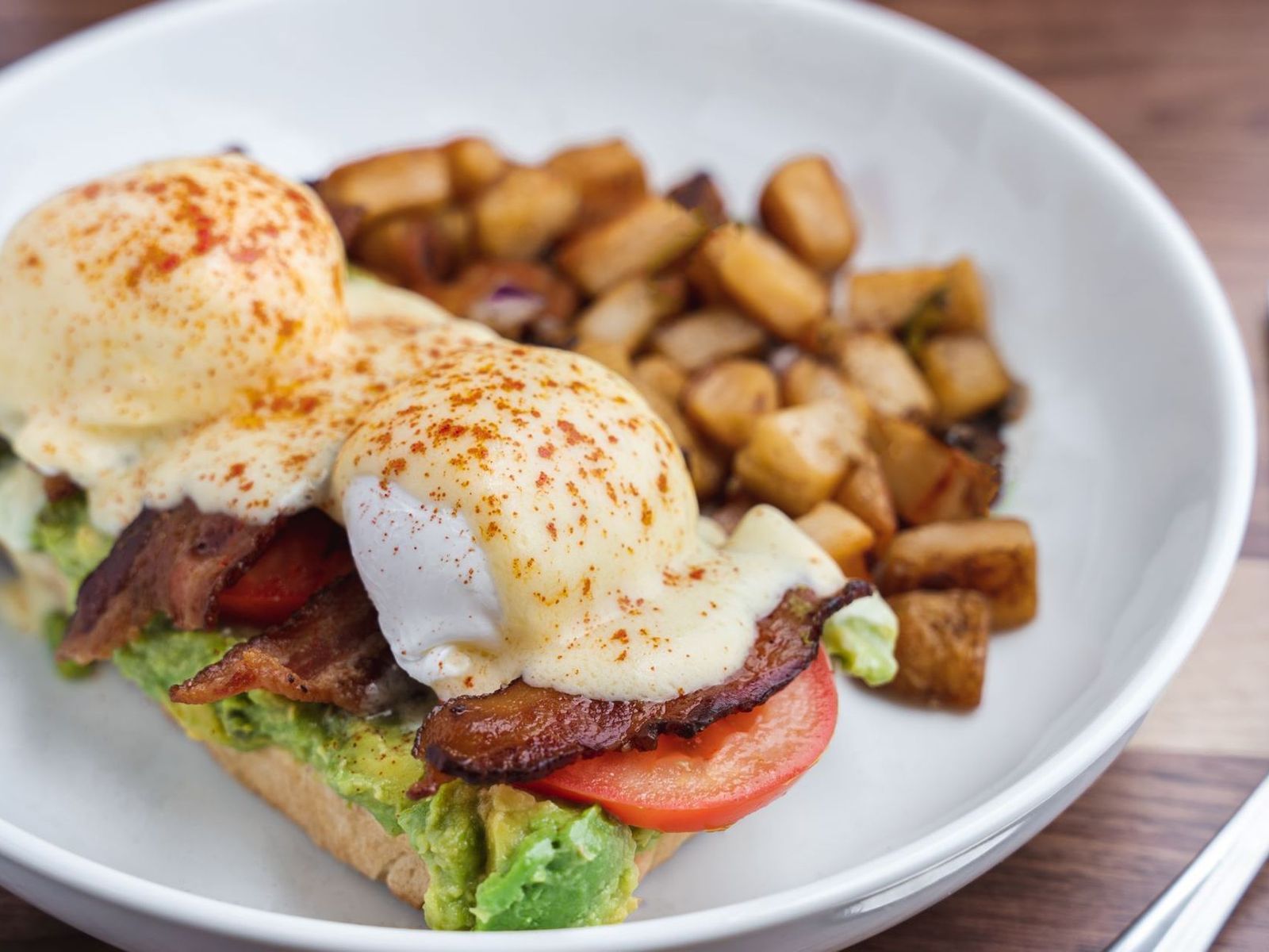 Order Avocado Smash Benny food online from Turning Point store, Hoboken on bringmethat.com