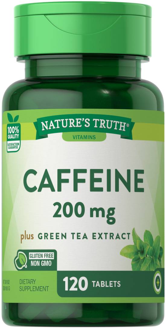 Order Nature's Truth Caffeine Plus Green Tea Extract 200mg (120 ct) food online from Rite Aid store, Palm Desert on bringmethat.com