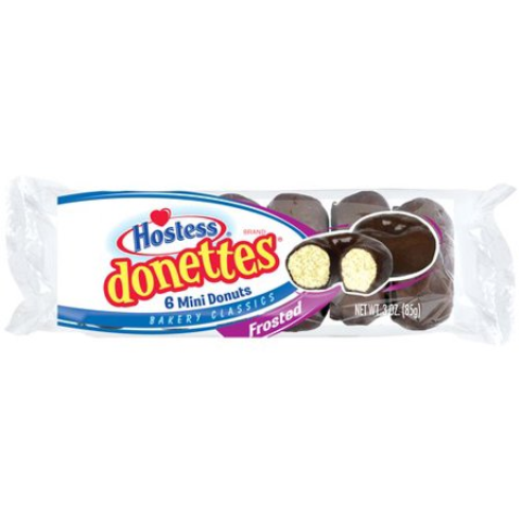 Order Hostess Donettes Frosted Chocolate 6 Count food online from 7-Eleven store, Bulverde on bringmethat.com