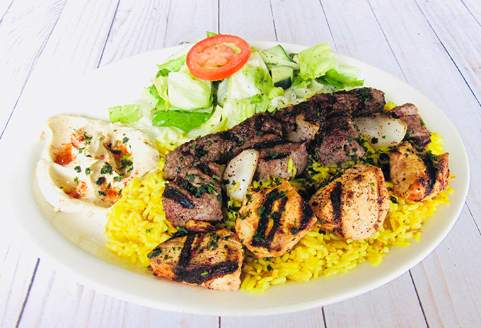 Order Chef's Plate Lunch food online from Mediterranean Restaurant store, Fresno on bringmethat.com
