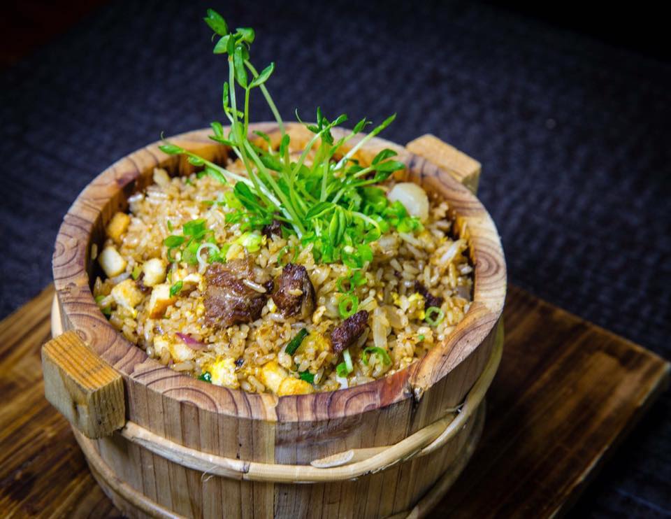 Order Diced Angus Short Rib Fried Rice 安格斯牛小排炒饭 food online from August Gatherings store, New York on bringmethat.com
