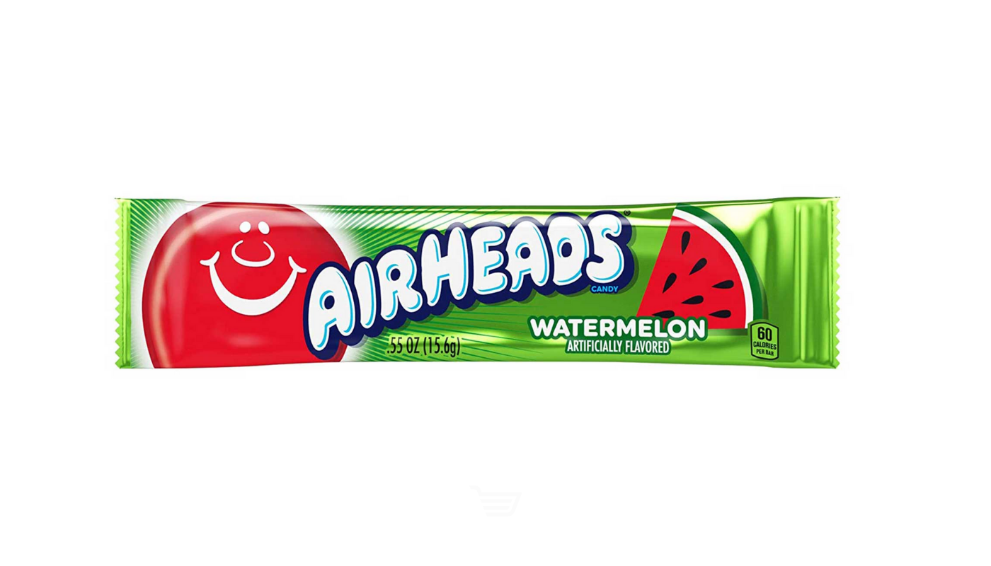 Order Air Heads Artificially Flavored Candy Watermelon 0.55 oz food online from M & M Liquor & Jr Market store, Anaheim on bringmethat.com