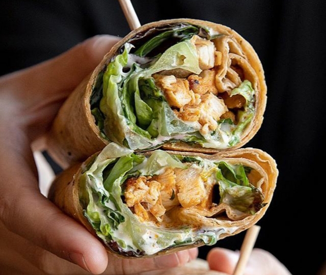 Order Chicken Caesar Wrap food online from Famous Hamburger store, Canton on bringmethat.com