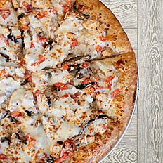 Order Alfredo Chicken Pizza - 12'' (8 Slices) food online from Big Daddys Pizza store, South Salt Lake on bringmethat.com