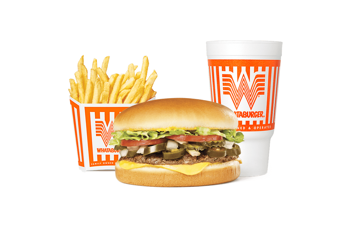 Order #4 Jalapeño & Cheese Whataburger® Whatameal® food online from Whataburger store, Baytown on bringmethat.com