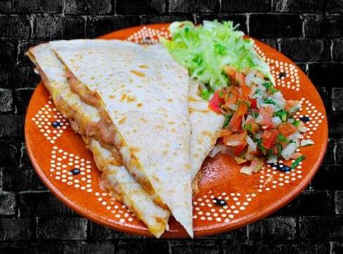Order Beans & Cheese Quesadilla food online from RIVAS MEXICAN GRILL store, Fort Mohave on bringmethat.com