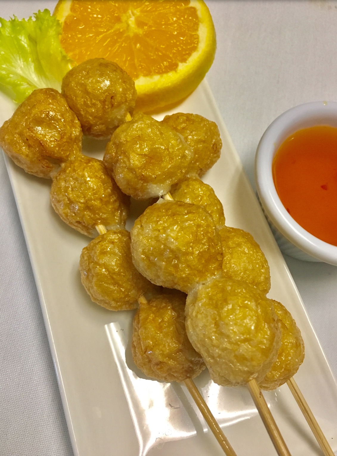 Order Fried Fish Balls food online from Thai Dishes Restaurant store, Santa Clarita on bringmethat.com