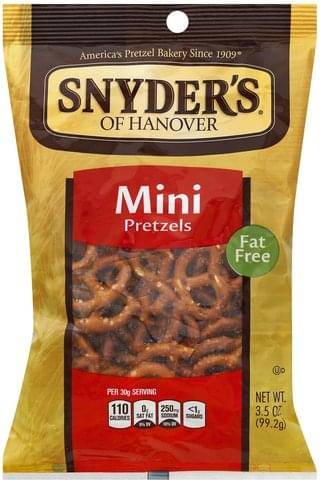 Order Snyders Mini Pretzels food online from Pepack Sunoco store, Peapack on bringmethat.com