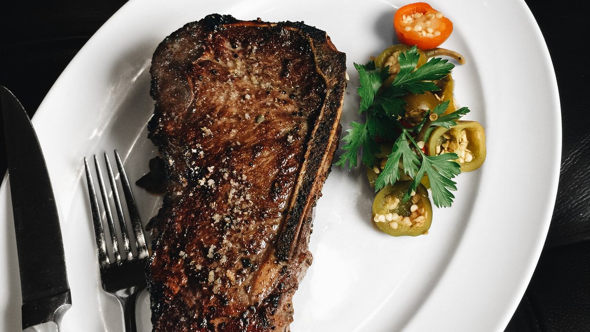 Order Grass-Fed Bone-In Ribeye food online from Rpm Seafood store, Chicago on bringmethat.com