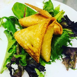 Order Vegetable Samosa (Two Pieces) food online from Masala 2 Indian Restaurant store, Hollywood on bringmethat.com