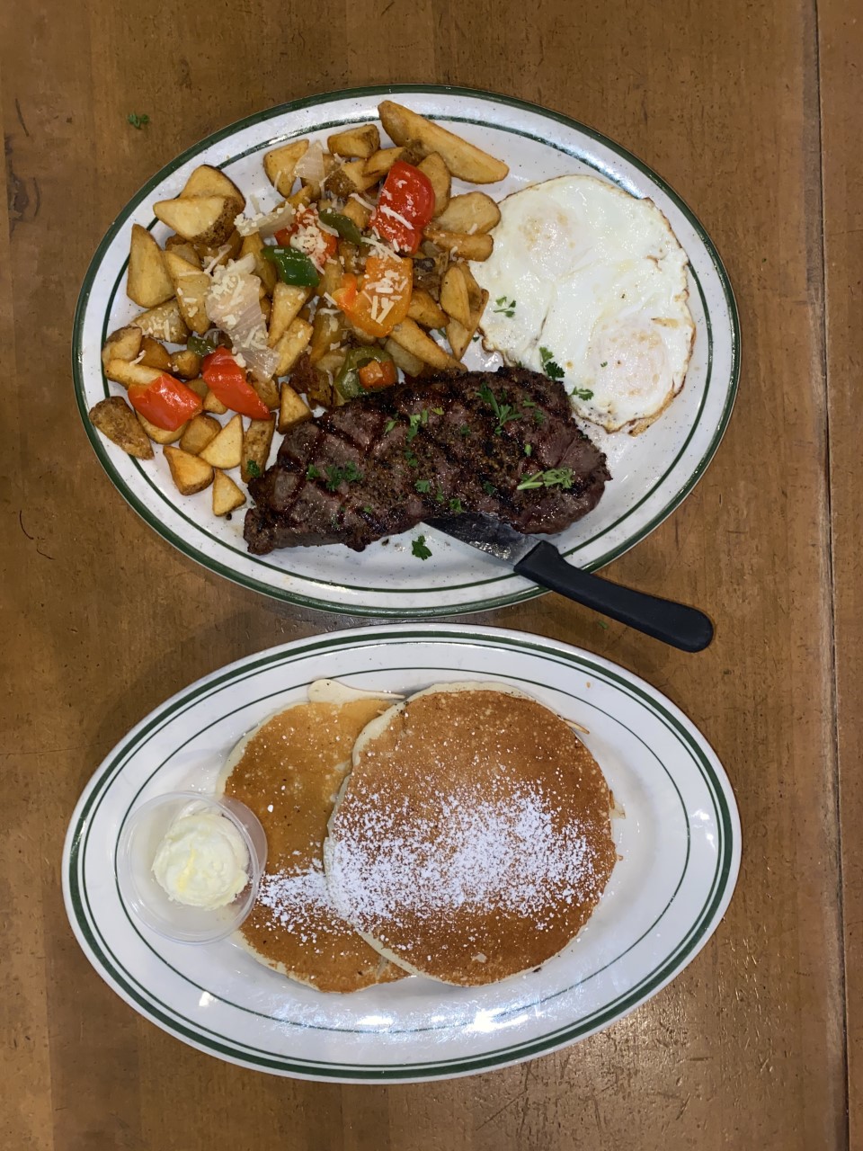 Order New York Steak & Eggs food online from Mama Comfort Food & Cocktails store, Los Alamitos on bringmethat.com