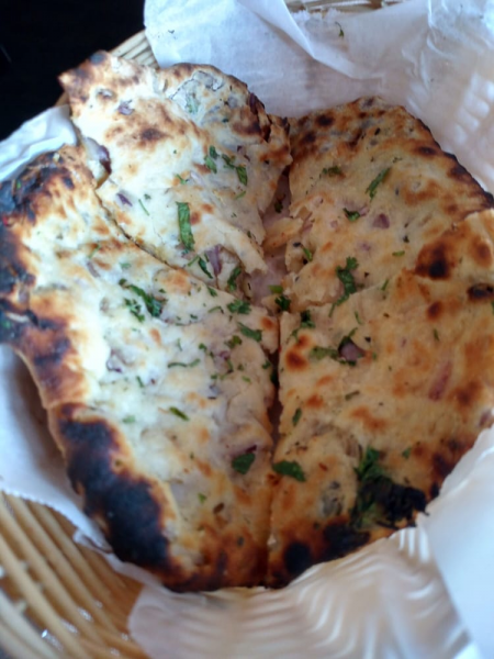 Order 33. Onion Kulcha food online from Bombay Tandoori and Banquet store, Torrance on bringmethat.com