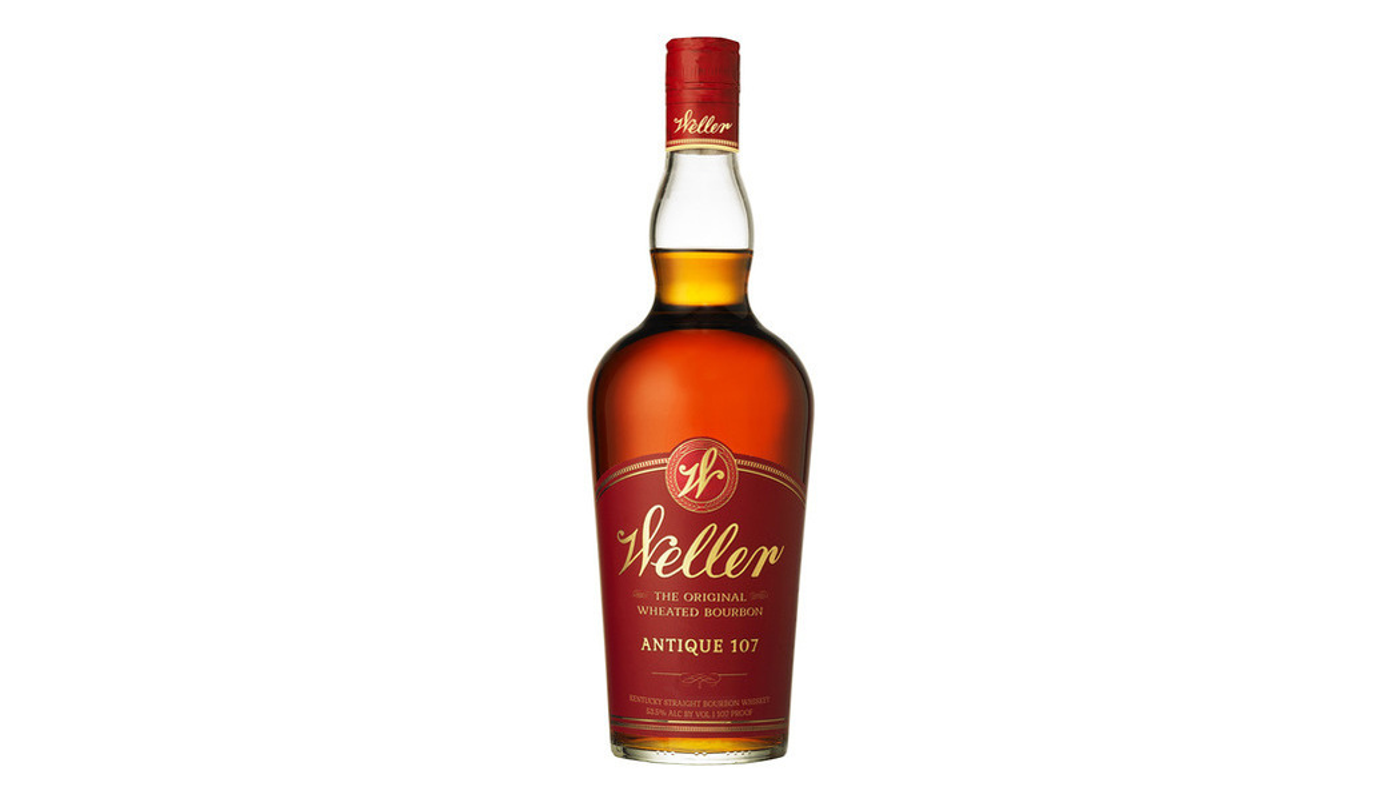 Order ✨ Old Weller ANTIQUE 107 Kentucky Straight Bourbon Whiskey | 750mL food online from Sdv Liquor Market store, Tujunga on bringmethat.com