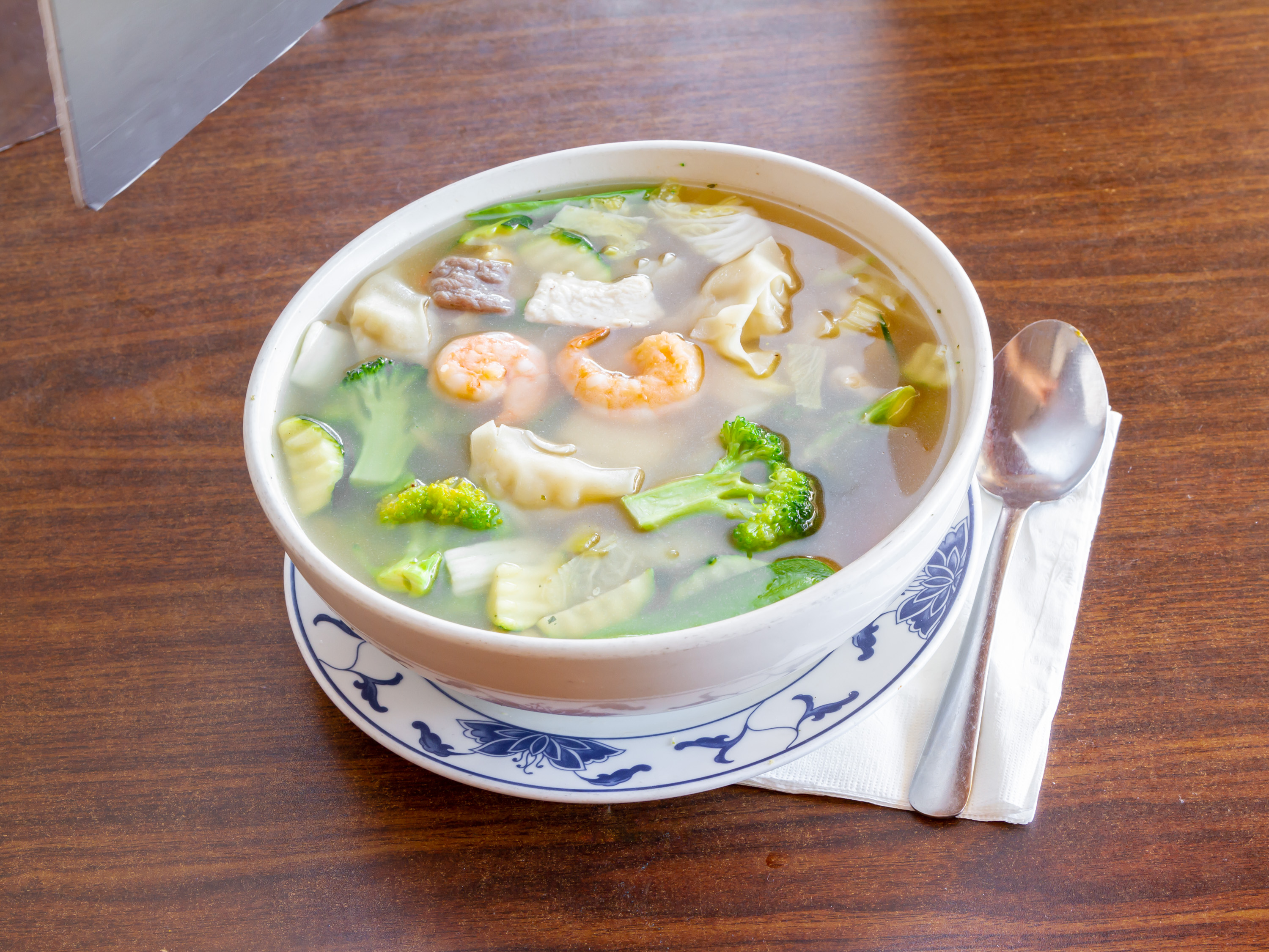 Order Wonton Soup food online from Old Peking Chinese Restaurant store, Tucson on bringmethat.com