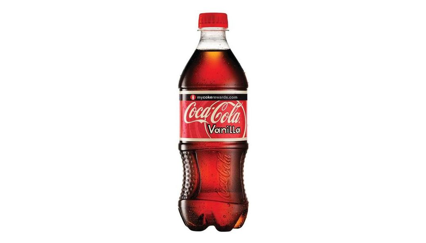 Order Coca-Cola Vanilla Soda 20 oz Bottle food online from Oak Knoll Liquor store, Santa Maria on bringmethat.com