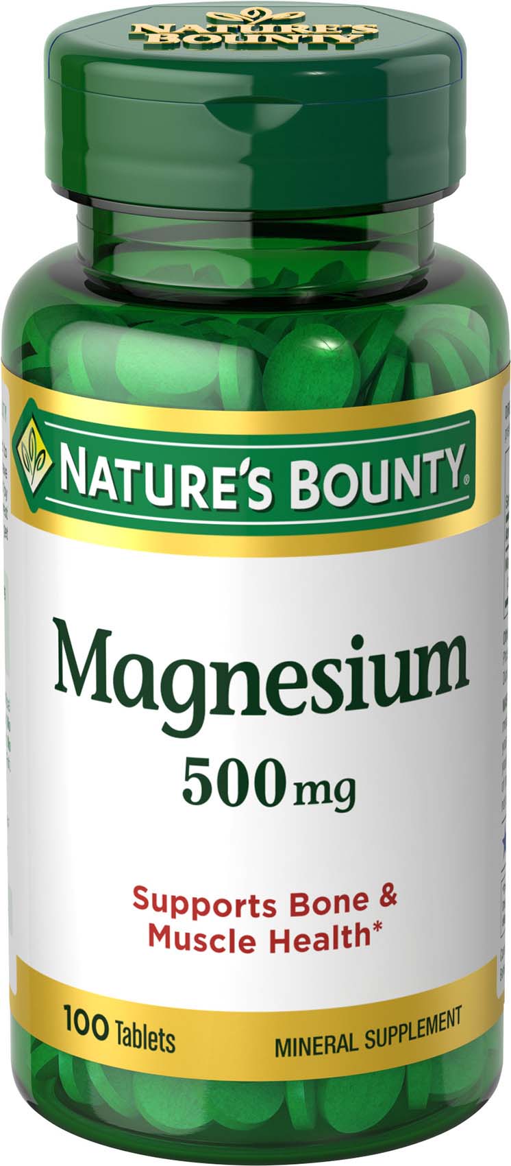 Order Nature's Bounty Magnesium Tablets - 500mg, 100 ct food online from Rite Aid store, Redwood City on bringmethat.com
