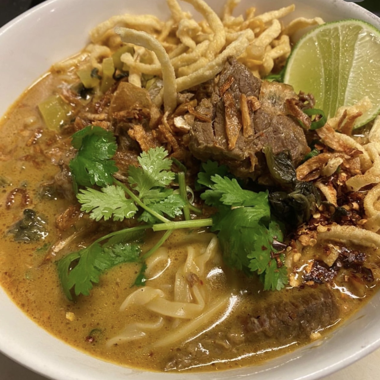 Order Khao soi  food online from Orchid Thai Restaurant & Bar store, Falmouth on bringmethat.com