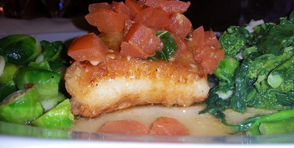 Order Chilean Sea Bass - Entree food online from Pescatores Restaurant store, Glen Mills on bringmethat.com