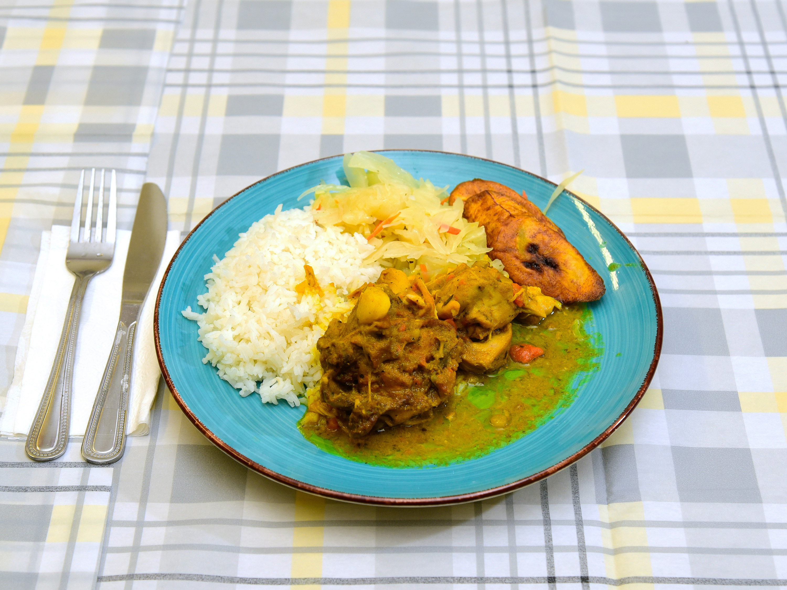 Order Curried Chicken food online from Yaad Style Jamaican Restaurant store, Rochester on bringmethat.com