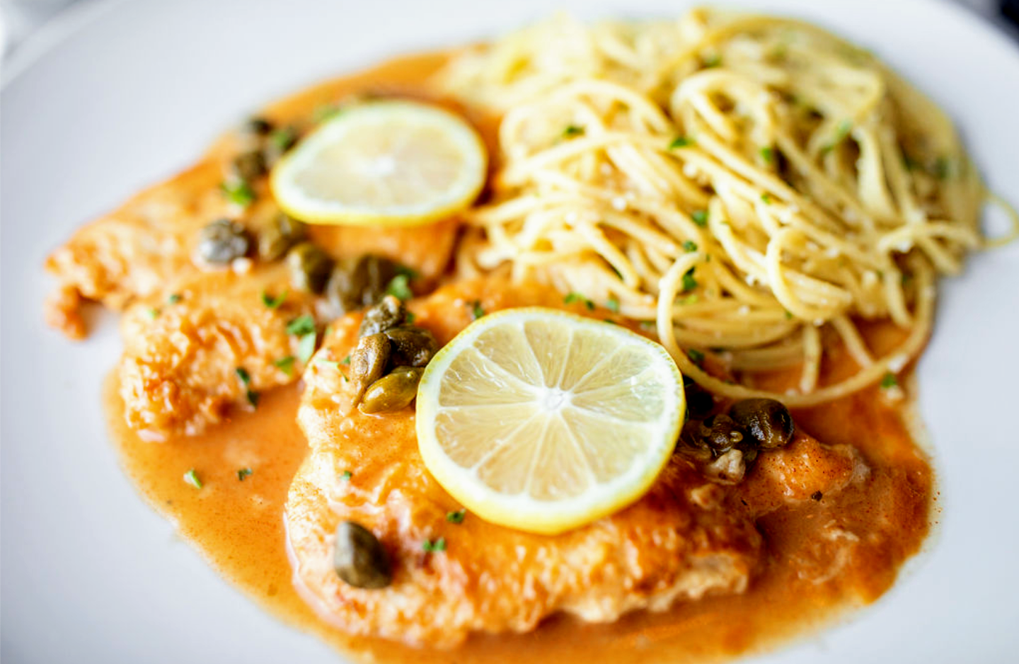 Order CHICKEN PICCATA food online from Ma Italian Kitchen store, Burbank on bringmethat.com