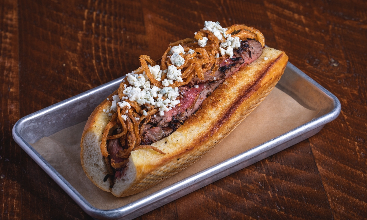 Order Roadhouse Buck Tri Tip Sandwich food online from Buckhorn Grill store, Vacaville on bringmethat.com