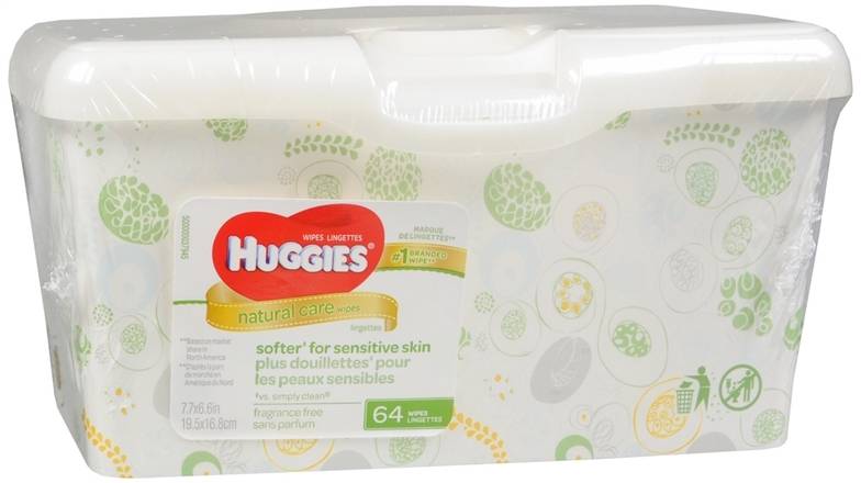 Order HUGGIES Natural Care Sensitive Wipes Fragrance Free food online from Scripx Pharmacy store, Plano on bringmethat.com