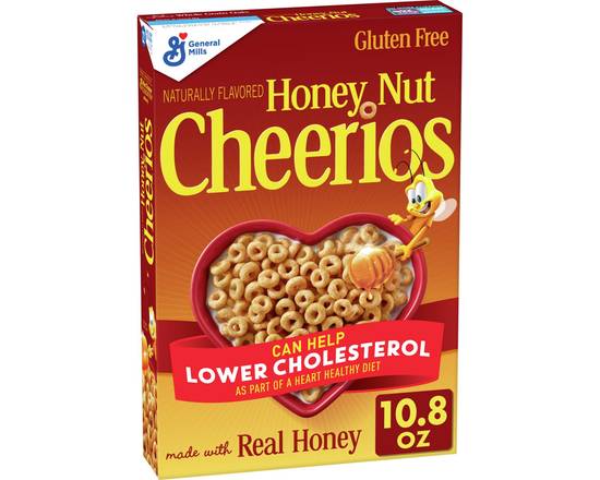 Order General Mills Honey Nut Cheerios Cereal 10.8oz food online from Johnny Rockets store, Aliso Viejo on bringmethat.com