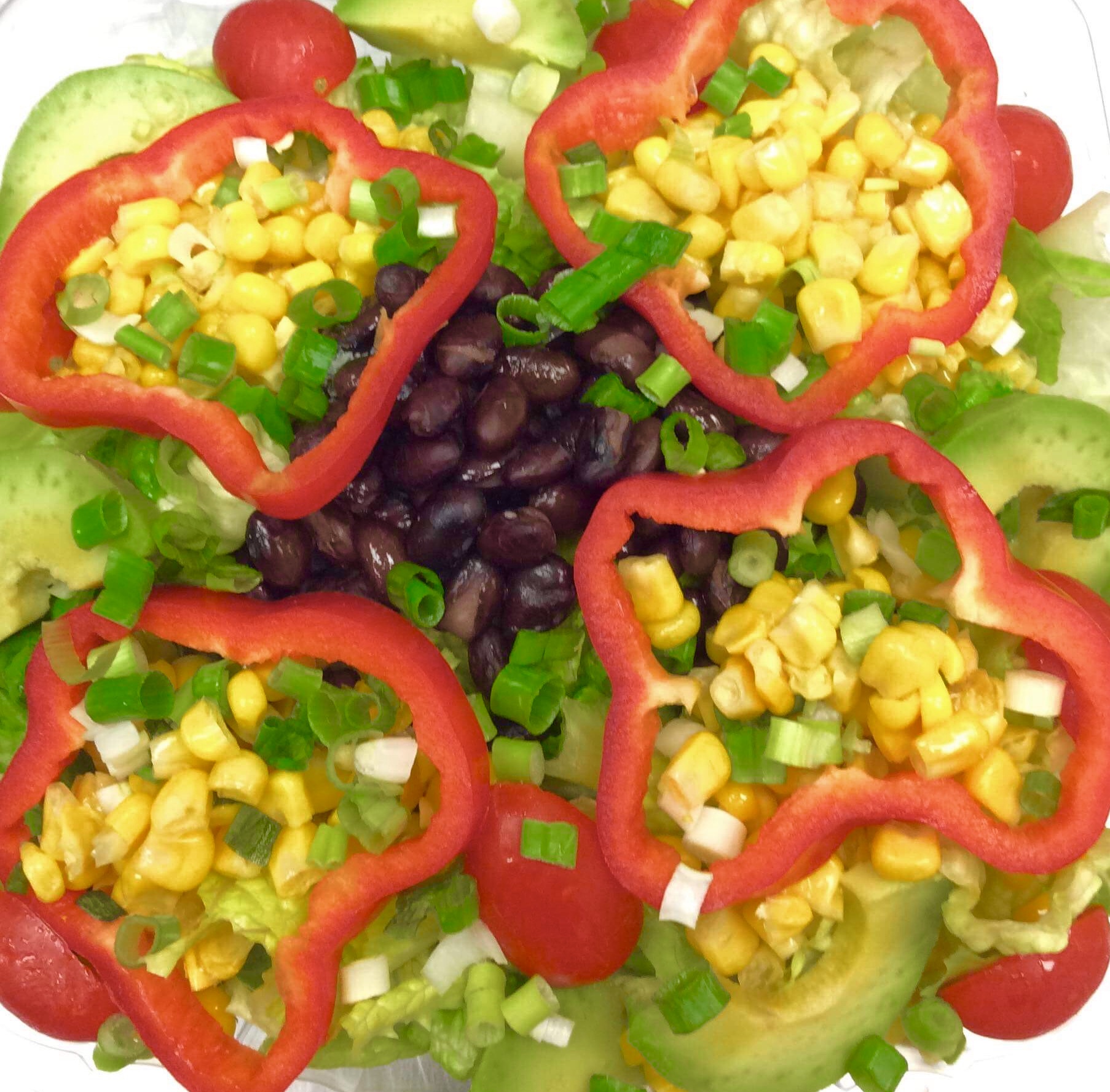 Order Corn and Black Beans Salad food online from Sultanas Bakery & Cafe store, Brighton on bringmethat.com