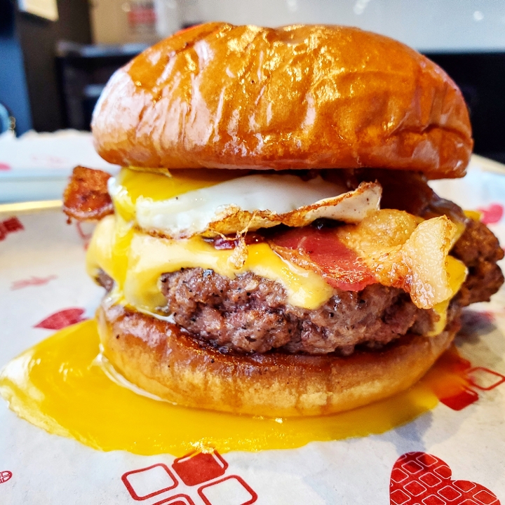 Order Brunchburger food online from The Waffle Bus store, Houston on bringmethat.com