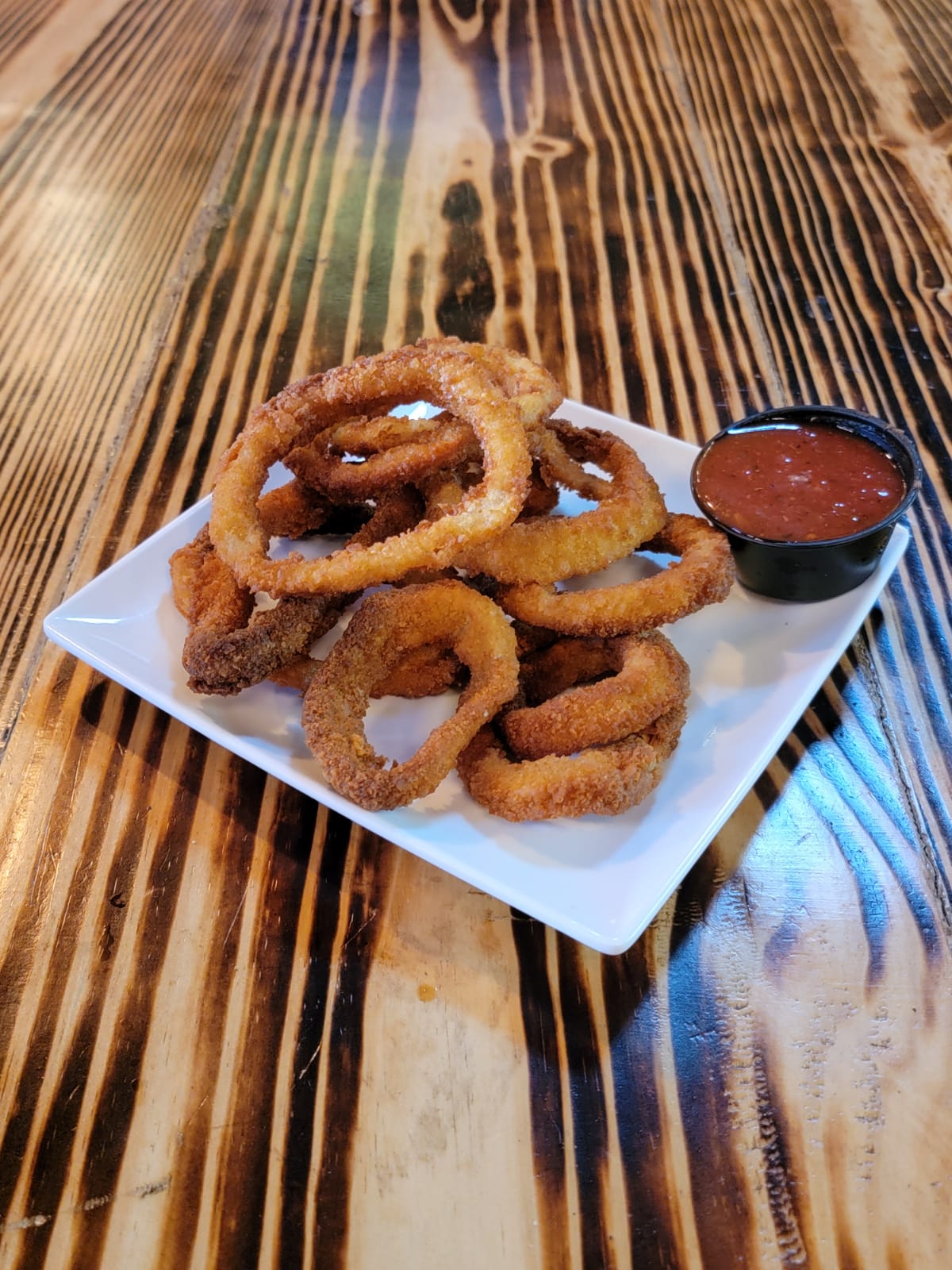 Order 7. Onion Rings food online from Mosaic Cafe Eatery store, Virginia Beach on bringmethat.com