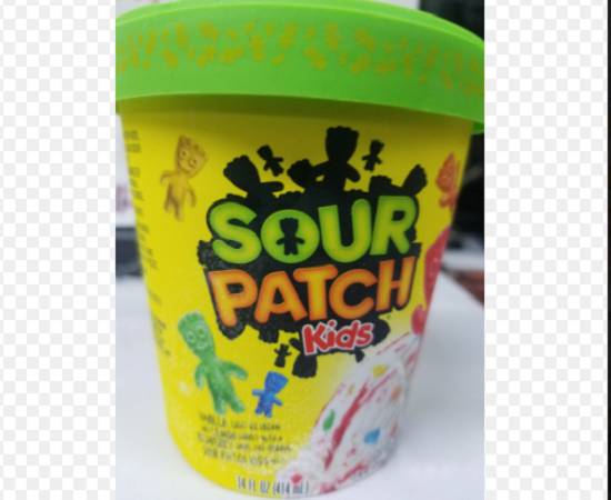 Order Sour Patch Kids Ice Cream (14 fl oz) food online from W Z Food Market store, Roosevelt on bringmethat.com