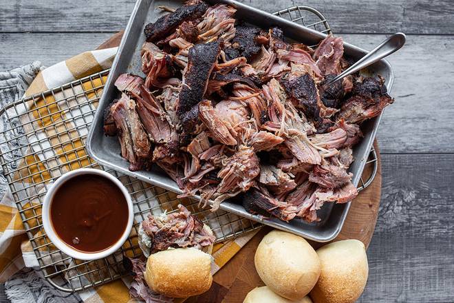 Order Party Pack Pulled Pork food online from Logan Roadhouse store, Hurst on bringmethat.com
