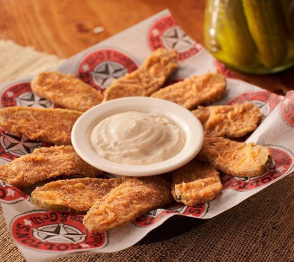 Order Fried Pickles food online from Colton's Steakhouse store, Jefferson City on bringmethat.com