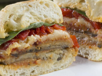Order Eggplant Parm Sub food online from Pizzeria Sapienza store, Albany on bringmethat.com