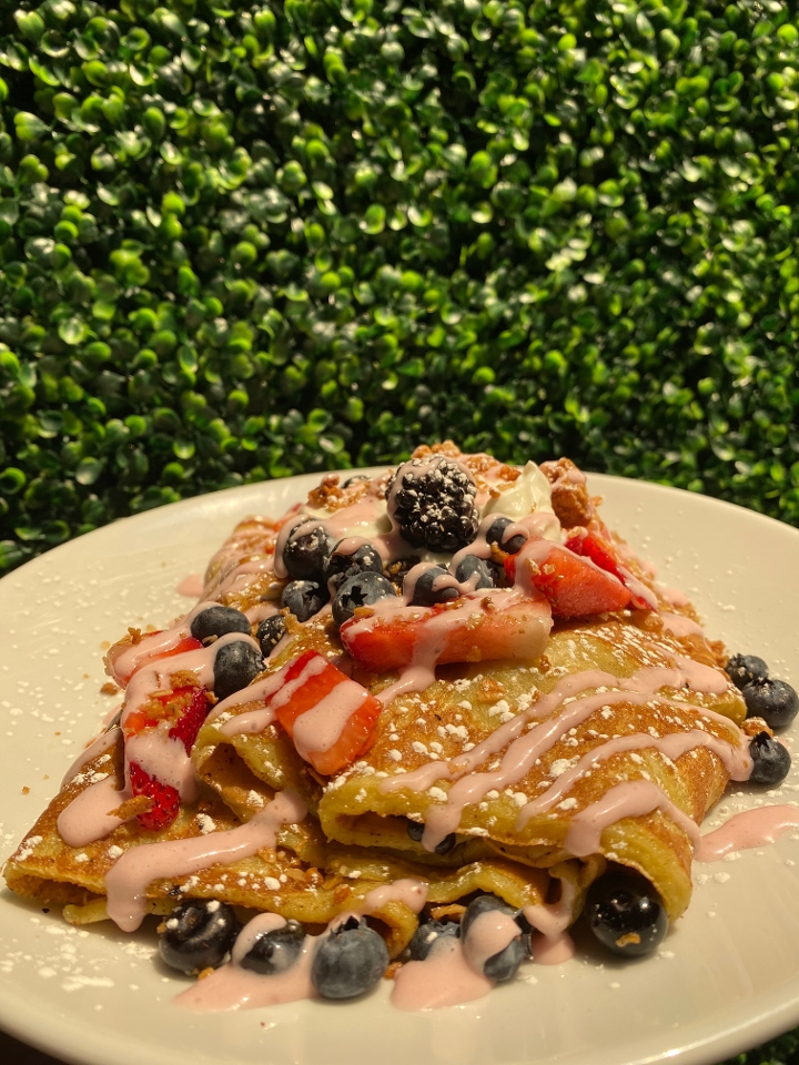 Order Fresh Fruit Crepes food online from Honey Biscuit Breakfast & Lunch store, Mount Prospect on bringmethat.com