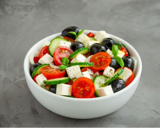 Order Greek Salad food online from The Pasta Twins store, New York on bringmethat.com