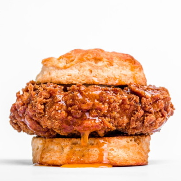 Order Spicy Honey Butter Chicken Biscuit food online from Sweet Chick store, New York on bringmethat.com