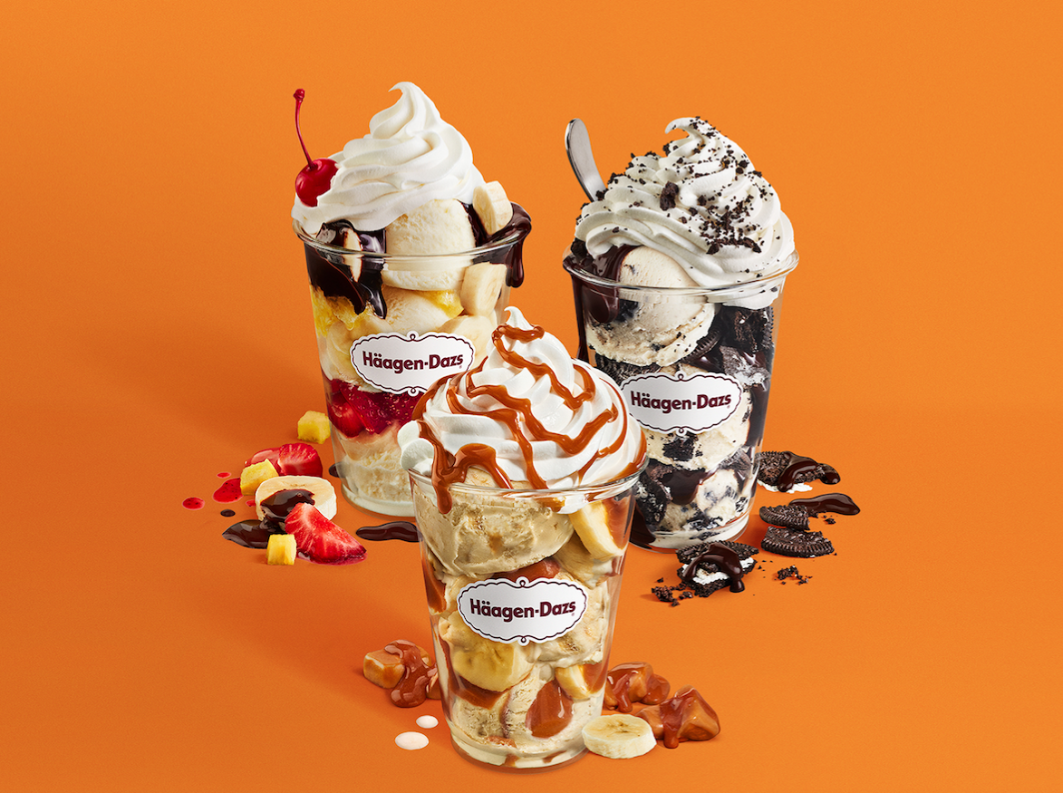 Order  Make Your Own Dazzler Sundae food online from Haagen-Dazs store, Hopkins on bringmethat.com