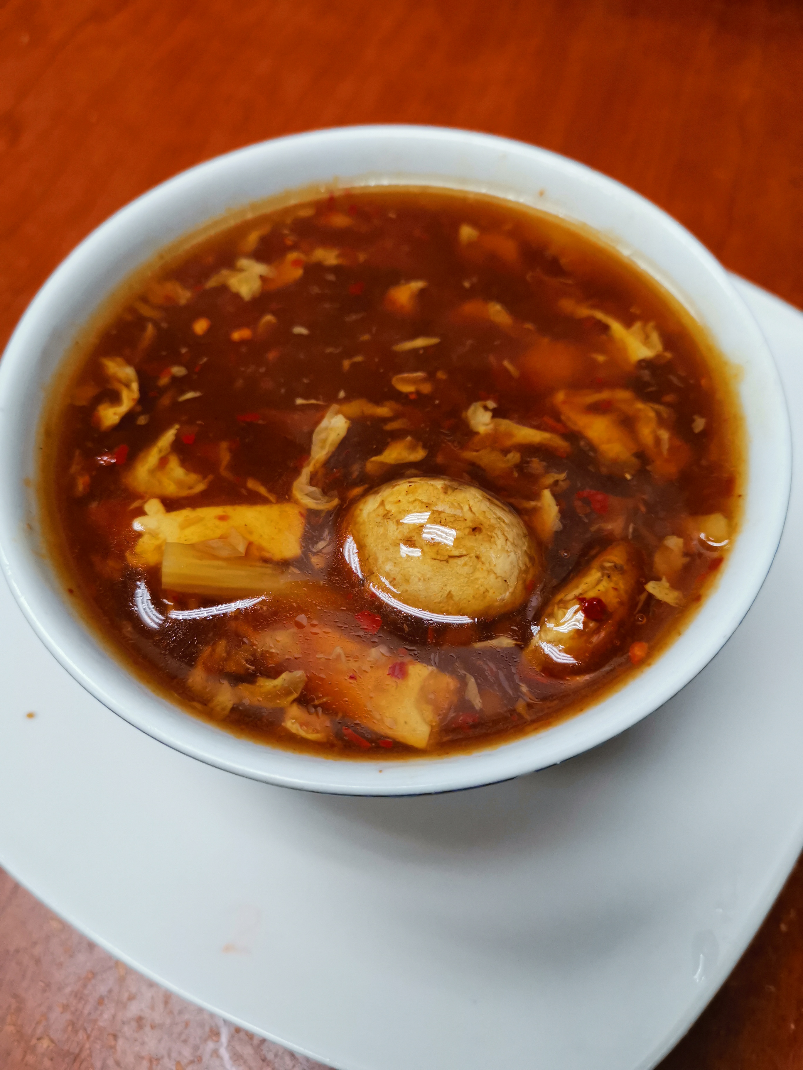Order 22. Hot and Sour Soup food online from China Express store, Baltimore on bringmethat.com