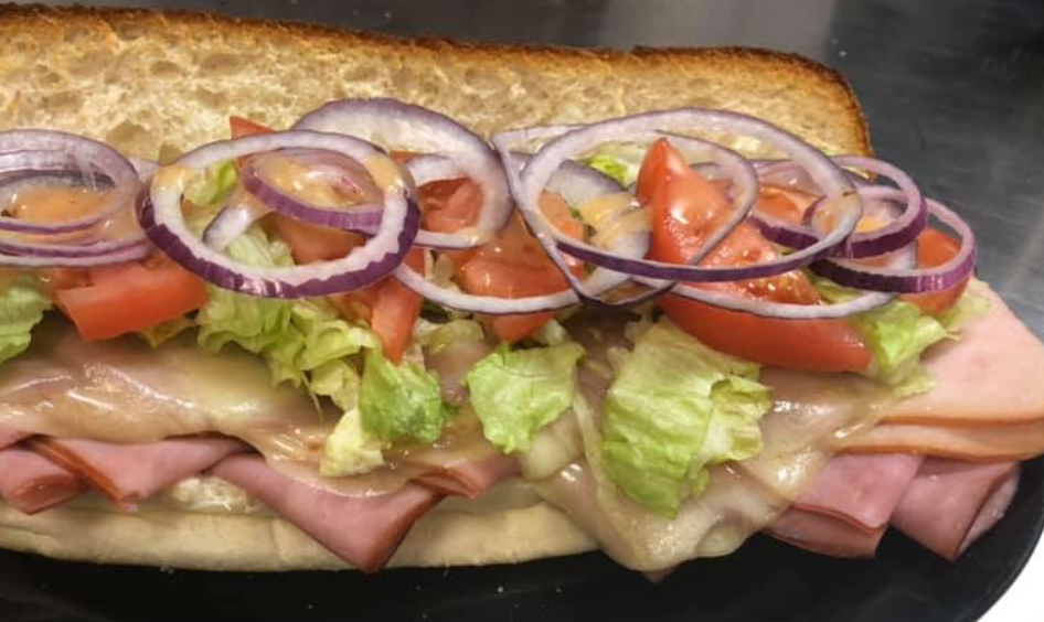 Order Ham and Cheese Sub food online from Giardino Pizza store, Vinton on bringmethat.com