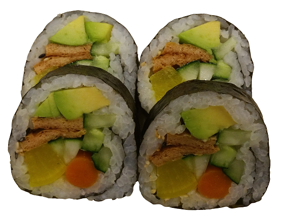 Order Veggie Roll ( 4 pc ) food online from Oishii Sushi store, Springfield on bringmethat.com