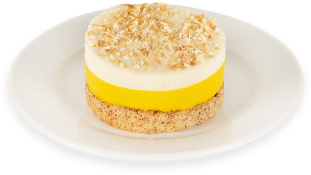 Order Coconut Mango Mousse Cake food online from Ciao Italiano! store, San Mateo on bringmethat.com