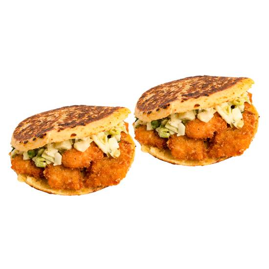 Order ~ Combo 2 Crispy Chicken Signature Arepas food online from Guasaca store, Cary on bringmethat.com