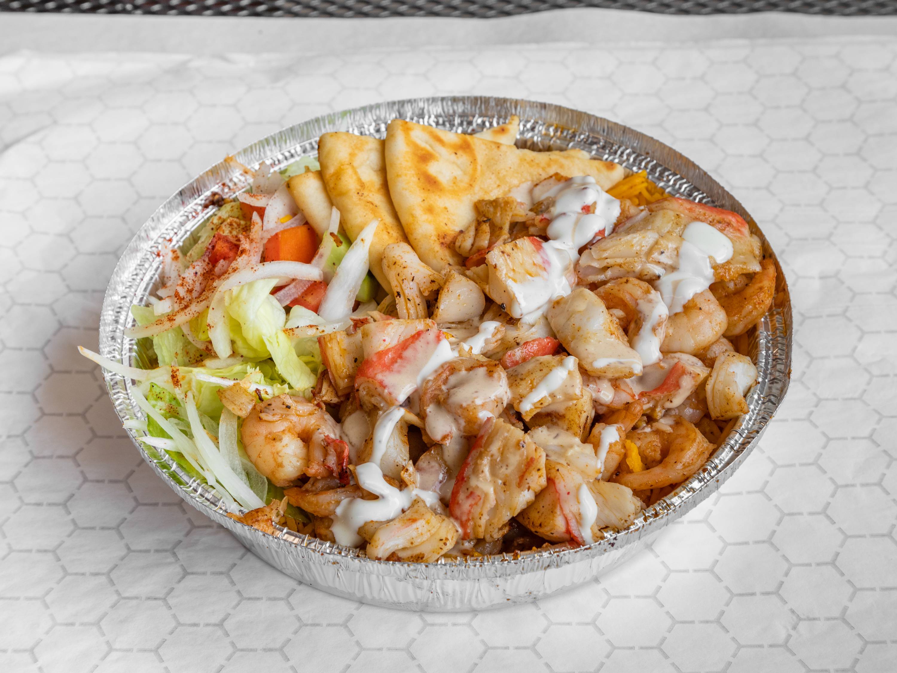 Order Shrimp Platter food online from Mo Grill And Sweets store, Somerville on bringmethat.com