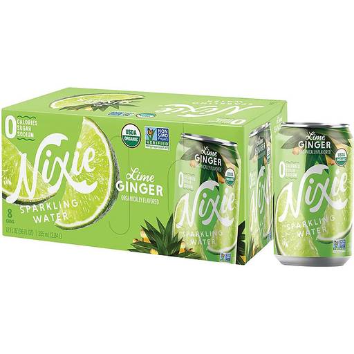 Order Nixie Lime Ginger Sparkling Water  (8PK 12 OZ) 139092 food online from Bevmo! store, Albany on bringmethat.com